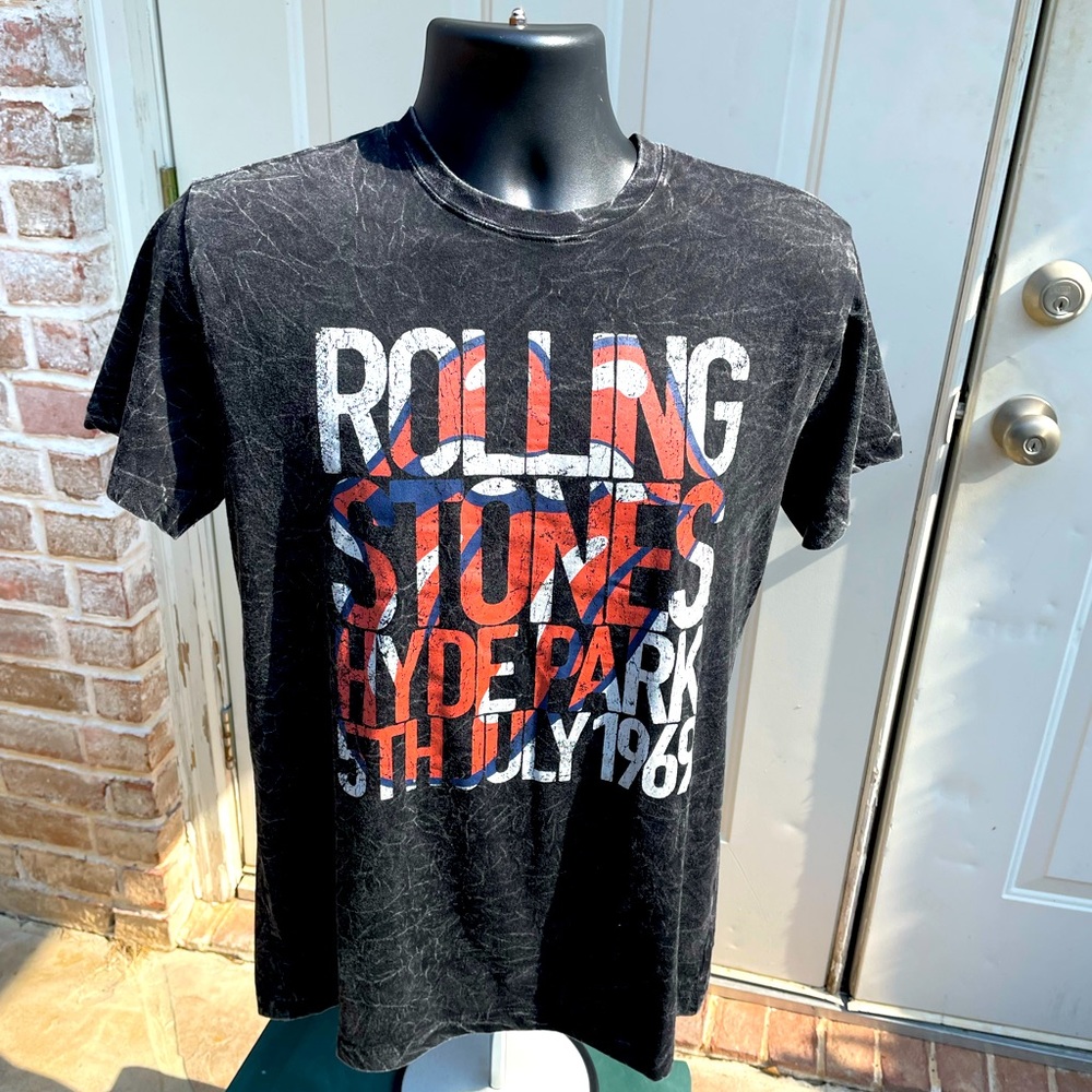 Rolling Stones, Black, Short Sleeve, Shirt, Size S